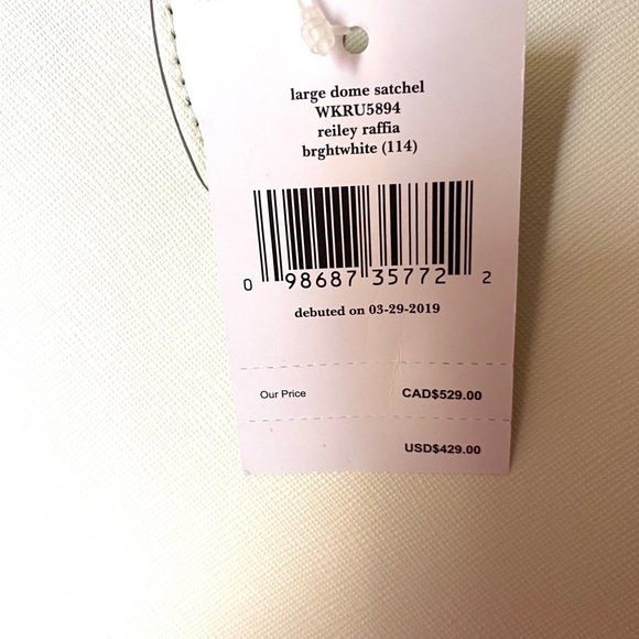 Kate Spade ♠️ Large Ivory dome satchel 🌸🌺 - Picture 12 of 12